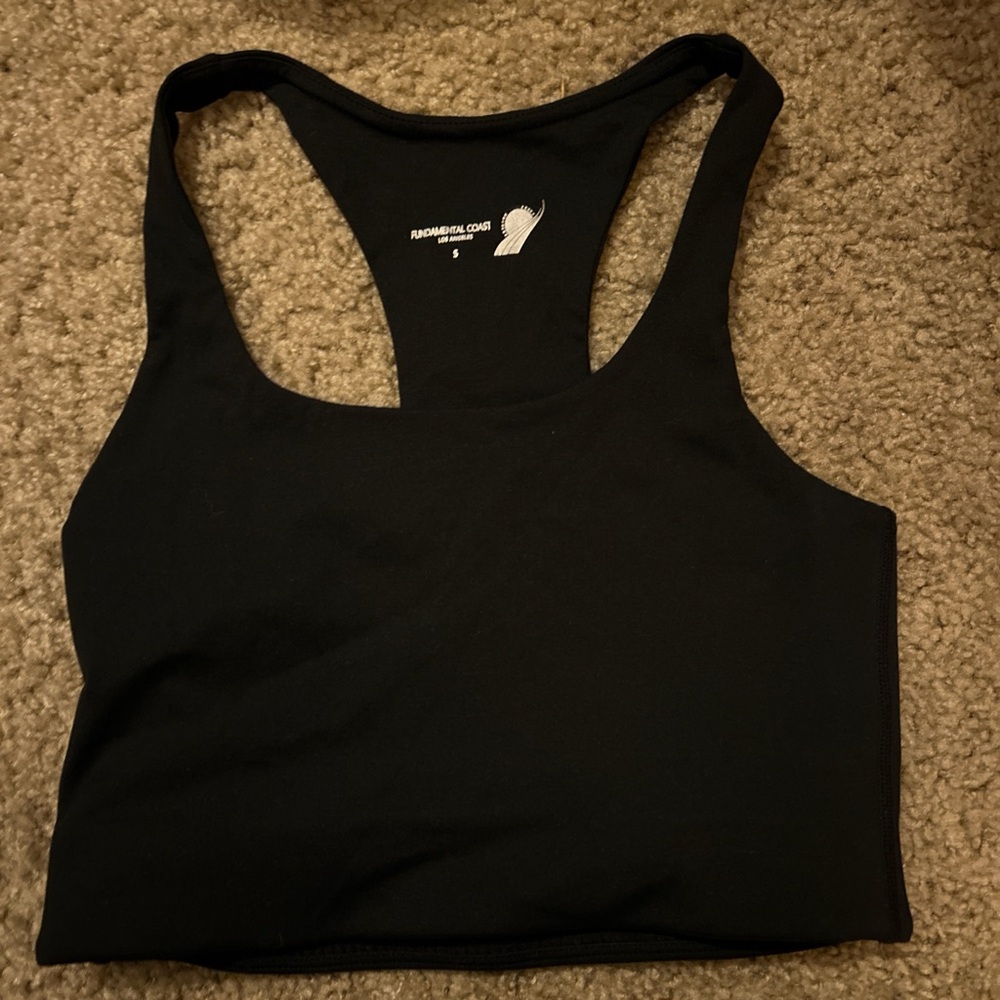 Black Racerback Sports Bra